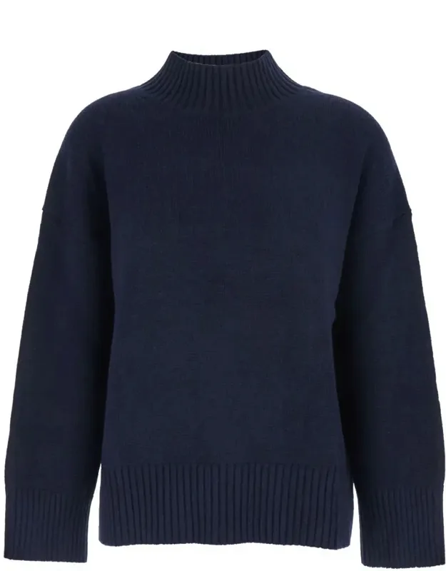 Turtleneck Sweater With Dropped Shoulder In Cashmere