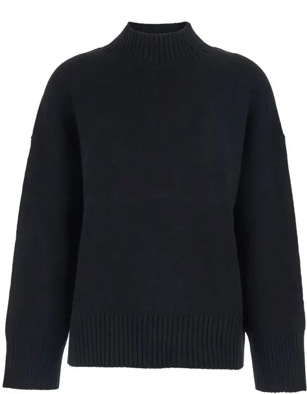 Turtleneck Sweater With Dropped Shoulder In Cashmere