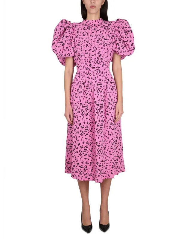 Puffy Fine Jacquard Dress