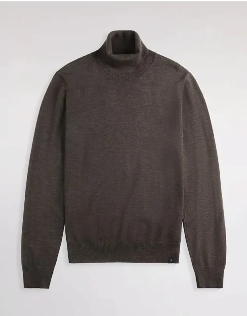 Turtleneck Sweater - Smooth Wool Knit