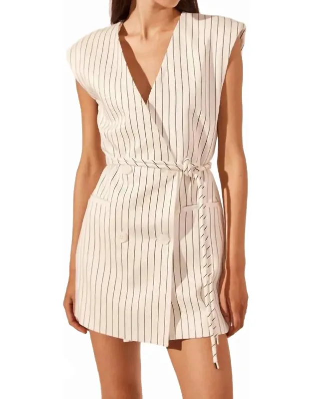 Sleeveless Blazer Dress
