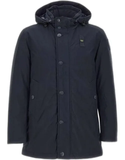 Coat Long Parka, Water-repellent Neoprene