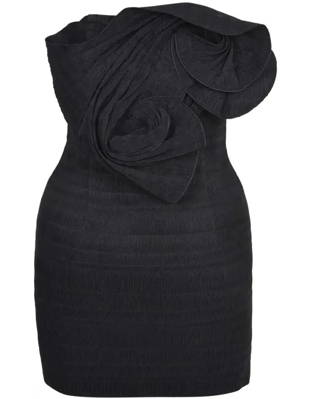 Magda Butrym Dress With Strap Neckline And Raised Details