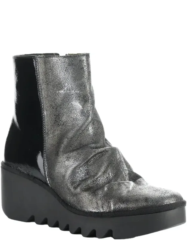 Leather & Patent Boots