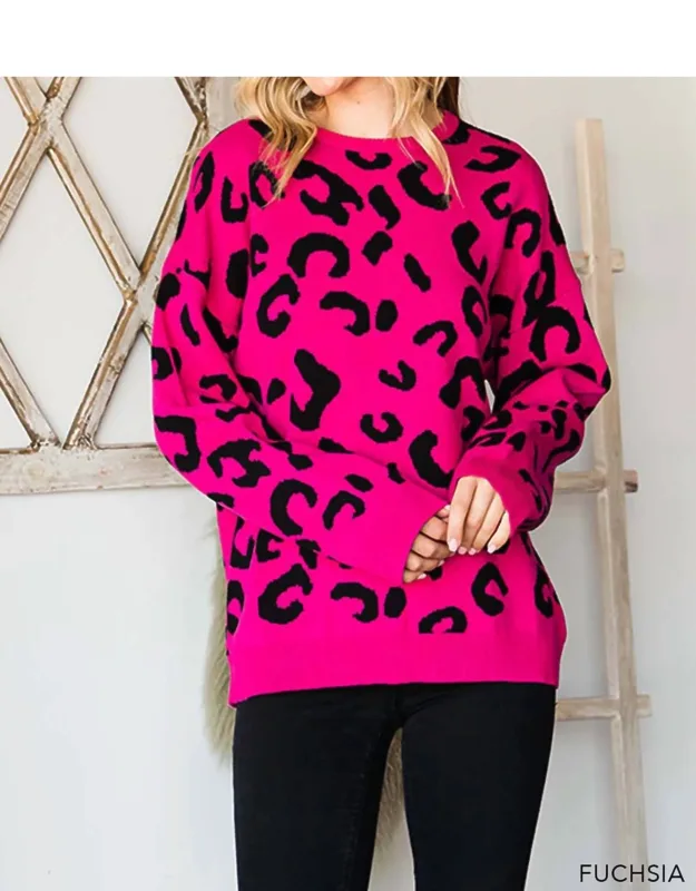 Leopard Long Sleeve Sweater