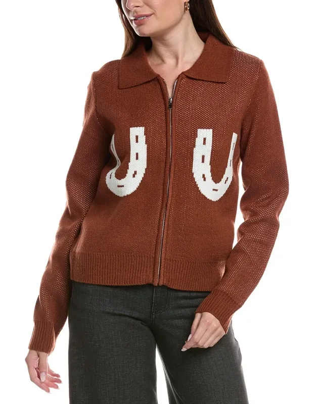 Western Zip-up Sweater