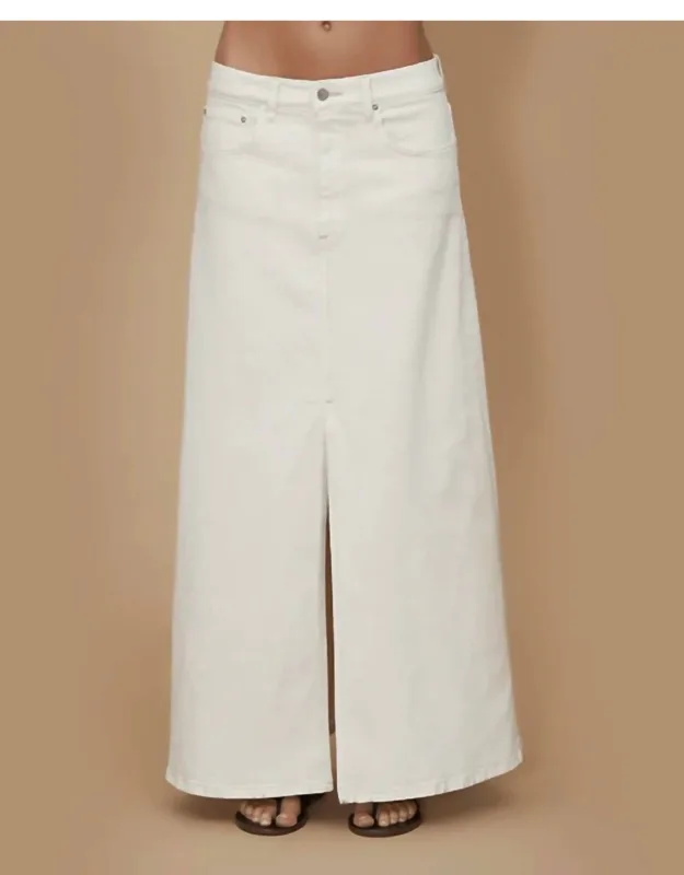 Denim Maxi Skirt