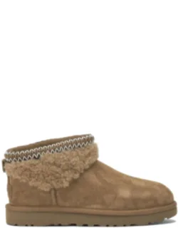 Classic Ultra Mini Maxi Curly Ankle Boots