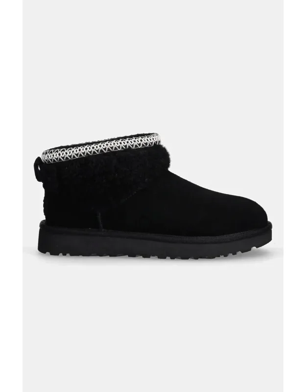 Classic Ultra Mini Maxi Curly Ankle Boots