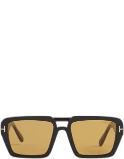 Redford Sunglasses With Double Bridge And Uv Protection