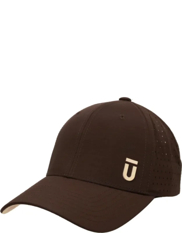Perforated Nylon Cap With 3d Rubber Logo And Elastic Logo Backstrap