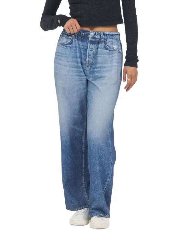 Wide Leg Fleece Jeans