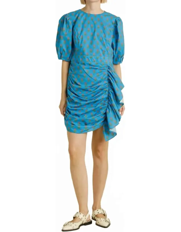 Ruched Sash Mini Dress