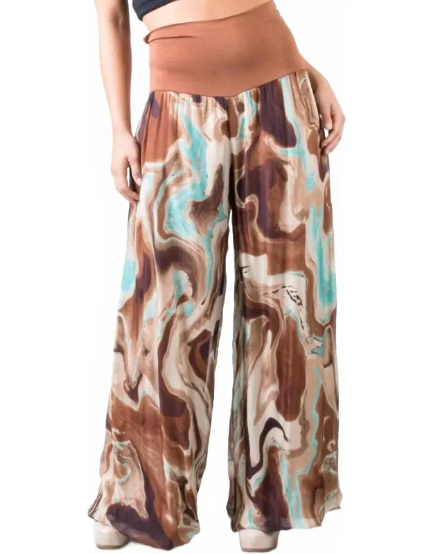 Aspen Marble Wide Leg Pants