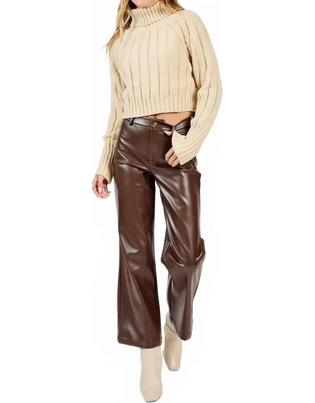 Night Vision Faux Leather Pants