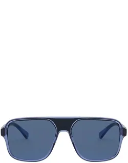 Eyewear Sunglasses Aviator Transparent Blue / Black Acetate