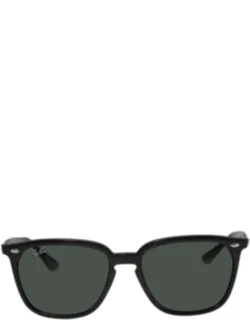Dark Green Square Sunglasses