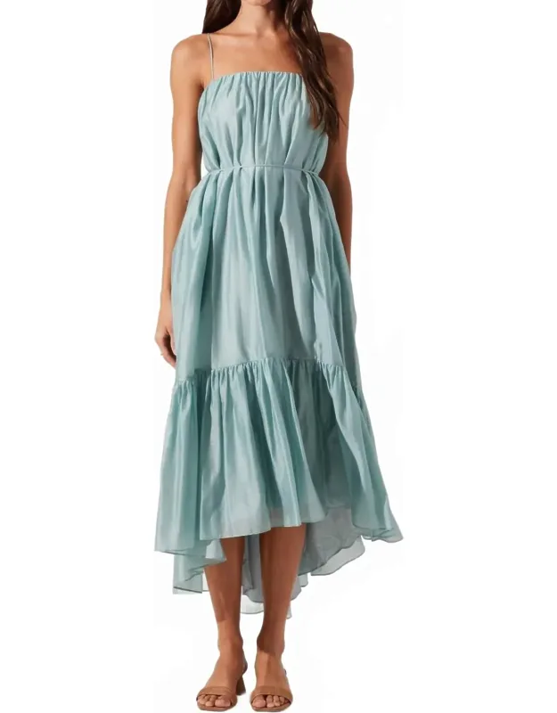 Tiered High-low Maxi Dress