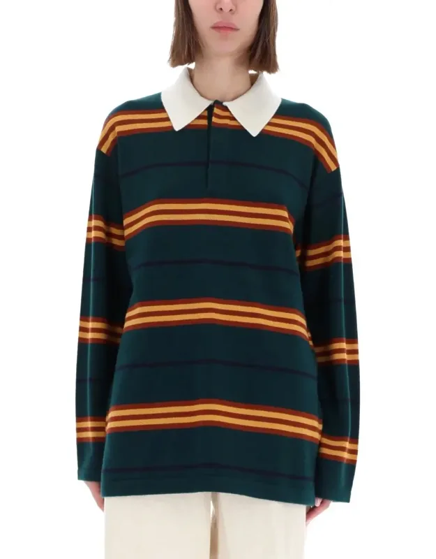 Striped Rugby Polo Shirt