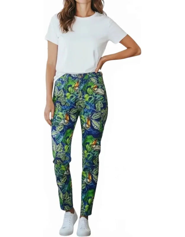 Tropical Toucan Print Pants