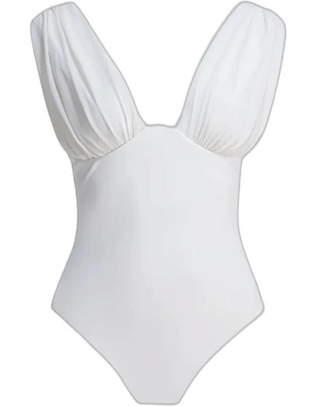 Draped One-piece Swimsuit