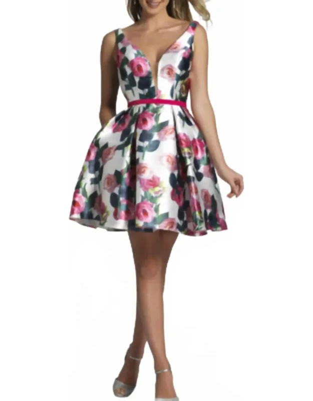 Floral A-line Dress