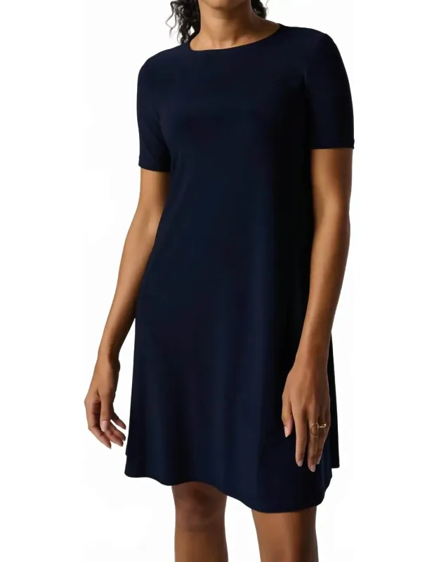 Casual A-line Dress With Pockets