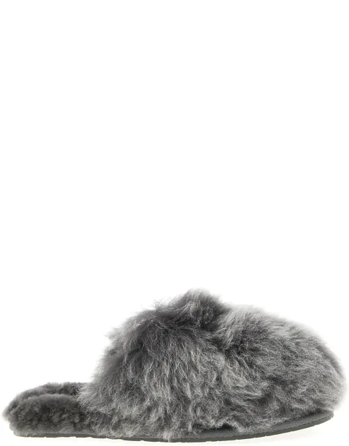 Scuffette Chalet Slipper In Sheepskin With Rubber Sole