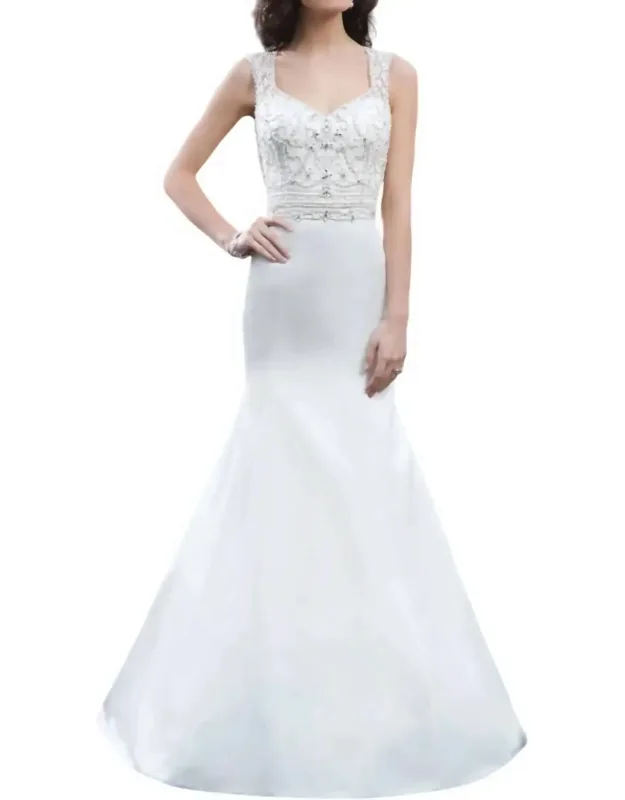 Satin Trumpet Dress