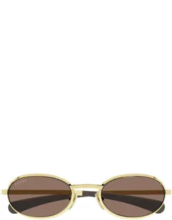 Gucci Eyewear Sunglasses Gg1942s 003 Gold Metal Italy