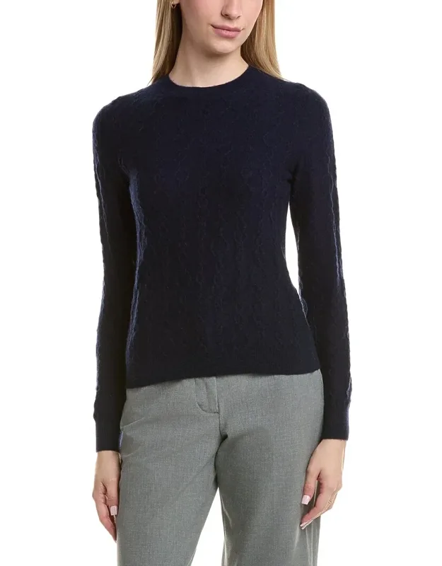 Cable Crewneck Wool & Cashmere-blend Sweater