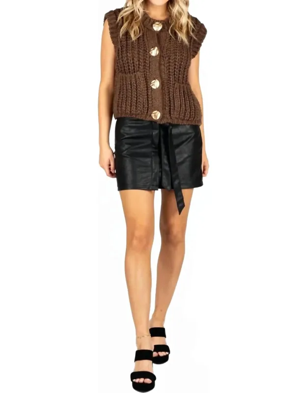 Chunky Knit Sweater Vest