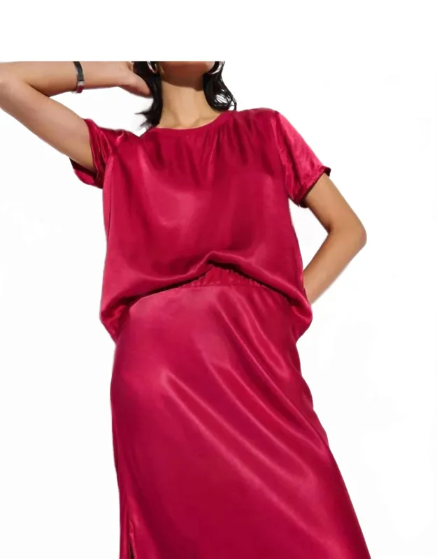 Satin Marie Top