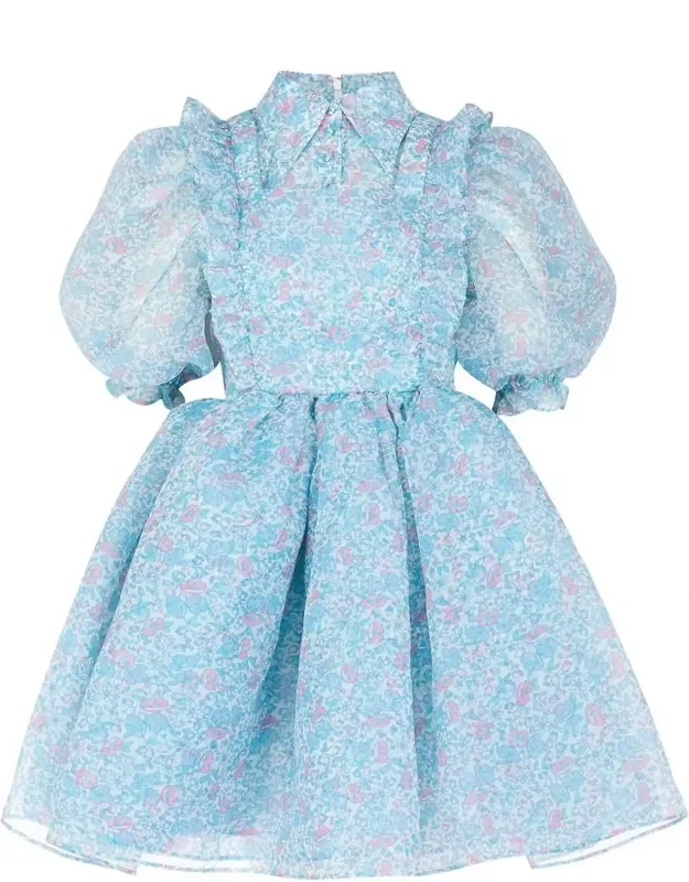Puff Sleeve Mini Dress
