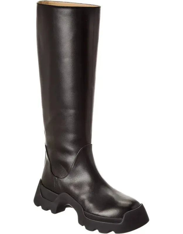 Stomp Leather Knee-high Boots