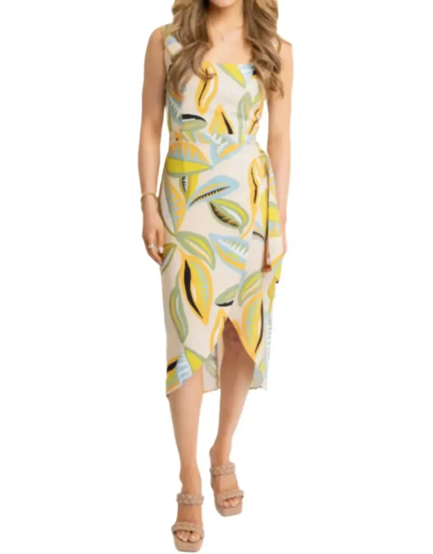 Wrap Midi Dress