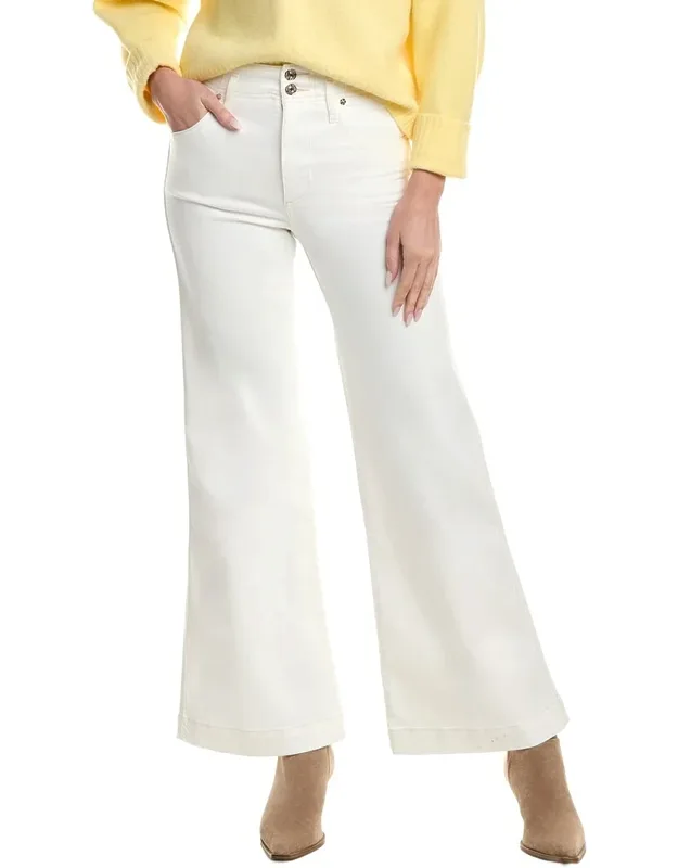 Seamed Natural Clean Wide Leg Jeans