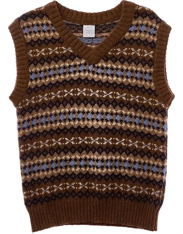 All Over Fairisle Alpaca-blend Sweater Vest