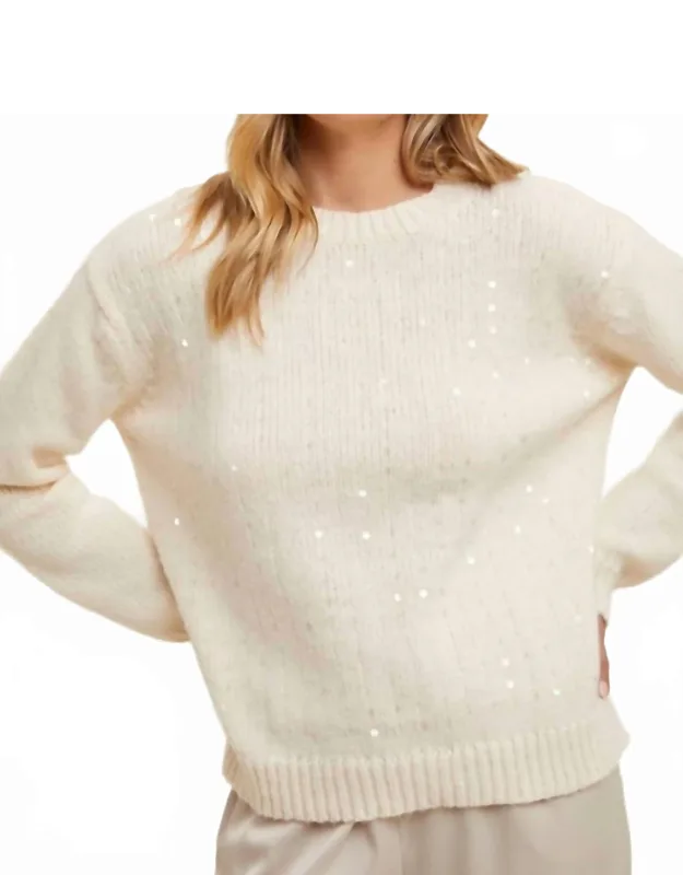 Sequin Detail Sweater