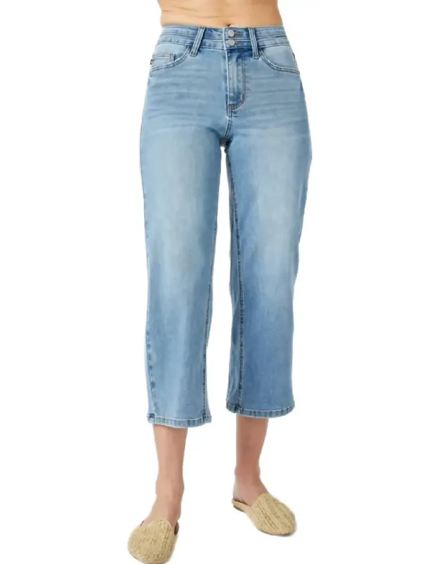 Wide Leg Cropped Jeans