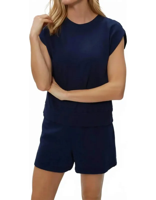 Brooklyn Power Shoulder Sweatshirt