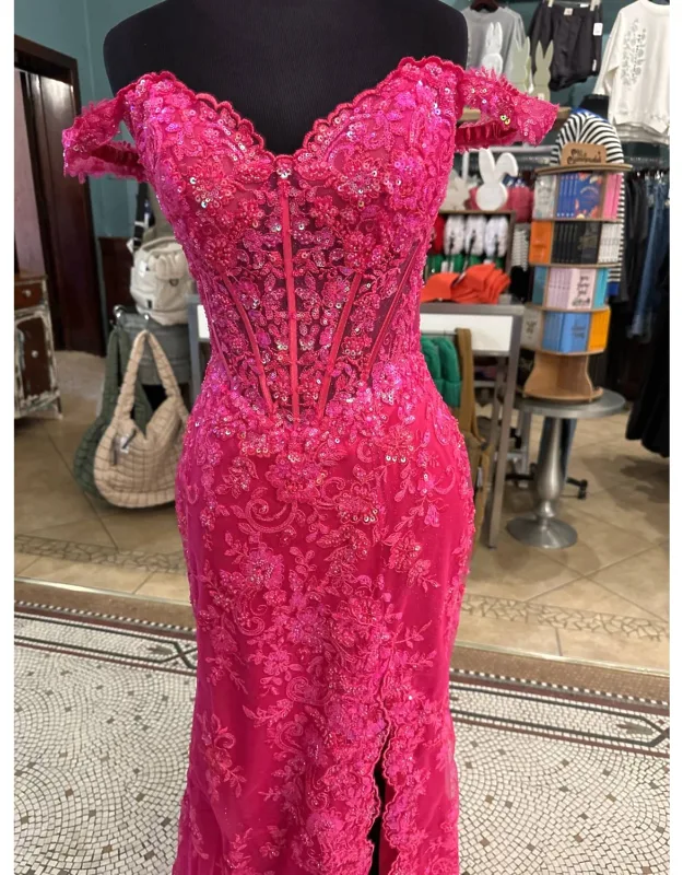 Off Shoulder Prom Dress