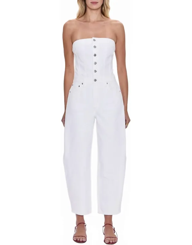 Daphine Strapless Denim Jumpsuit
