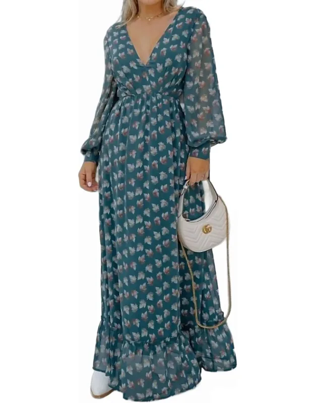 Floral Print Maxi Dress