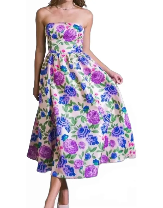 Floral Print Midi Dress