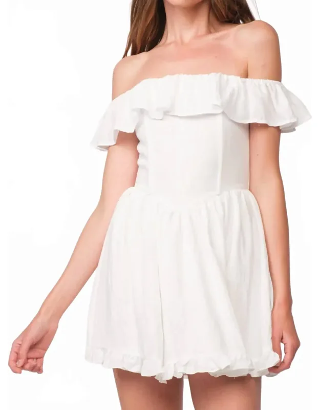 Off The Shoulder Mini Dress