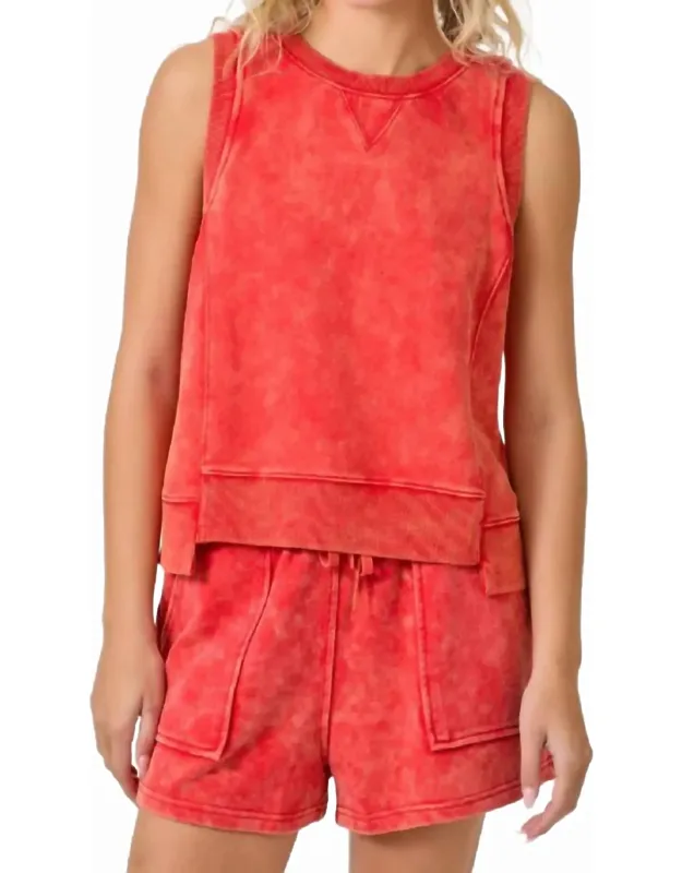 Bowie Sleeveless Terry Top
