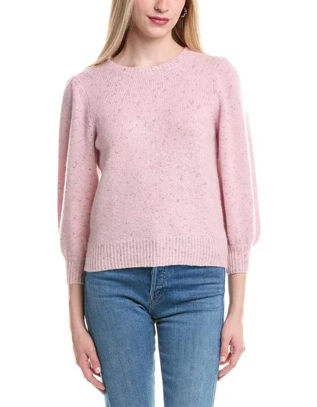 Puff Sleeve Wool & Cashmere-blend Sweater