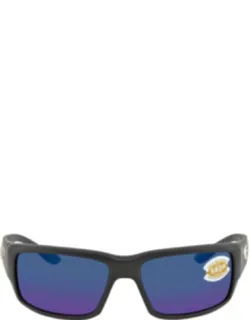 Fantail Blue Mirror Polarized Medium Fit Sunglasses