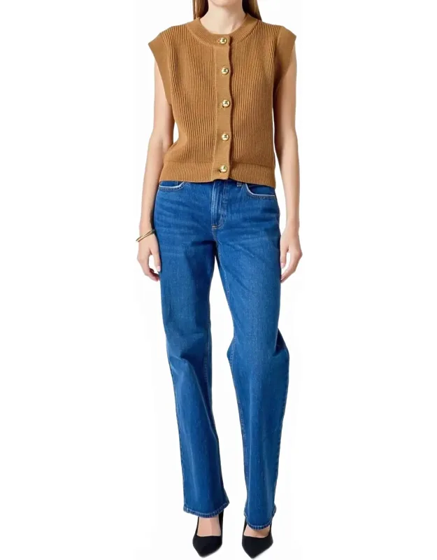 Button Sweater Vest